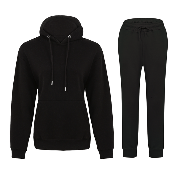 Women 2Pc Tracksuit Set - Comfort-Fit Hoodie and Sweatpants Cord Set - Versatile Joggers Casual Sportswear for Daily Wear, Ladies Gym, Outdoor and Workouts