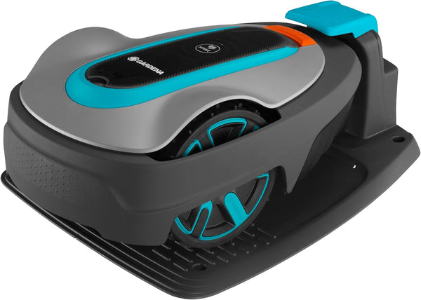 Gardena Smart SILENO City Robot Lawn Mower 500 M² Set: Innovative LONA AI Technology, Adjustment via App, Sensorcontrol, for Slopes up to 35%, Smart Gateway, Version with UK Plug(19602-68)