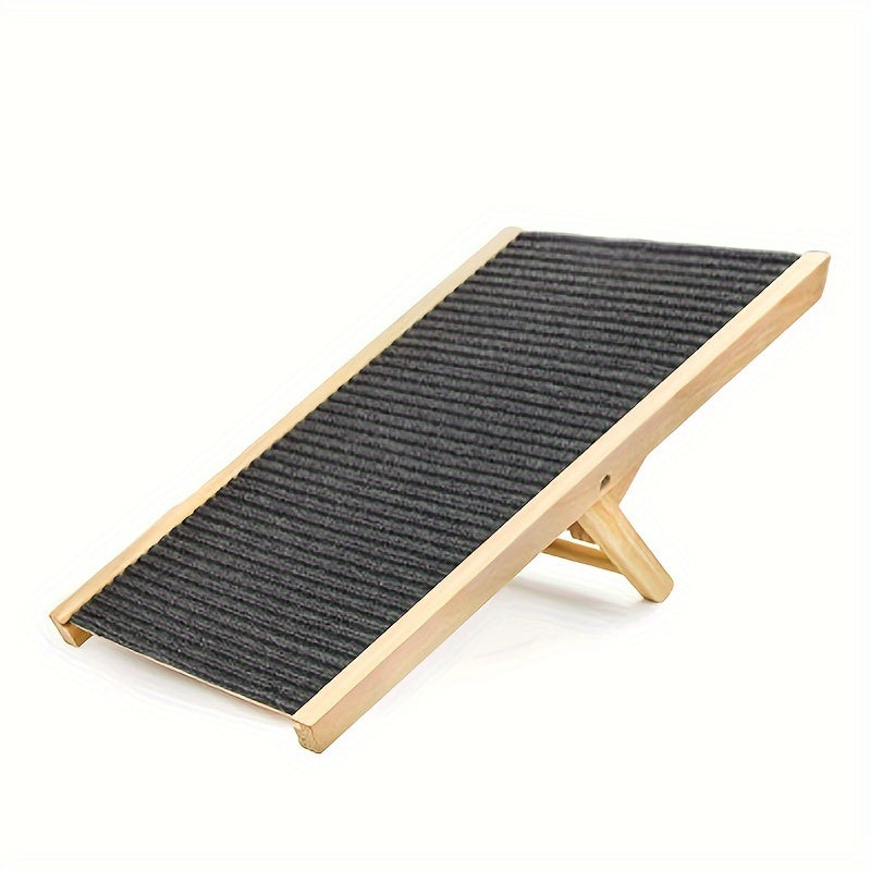 Dog Stairs Foldable Non-Slip Pet Ramp Adjustable Heights Ladder For Car Sofa Bed