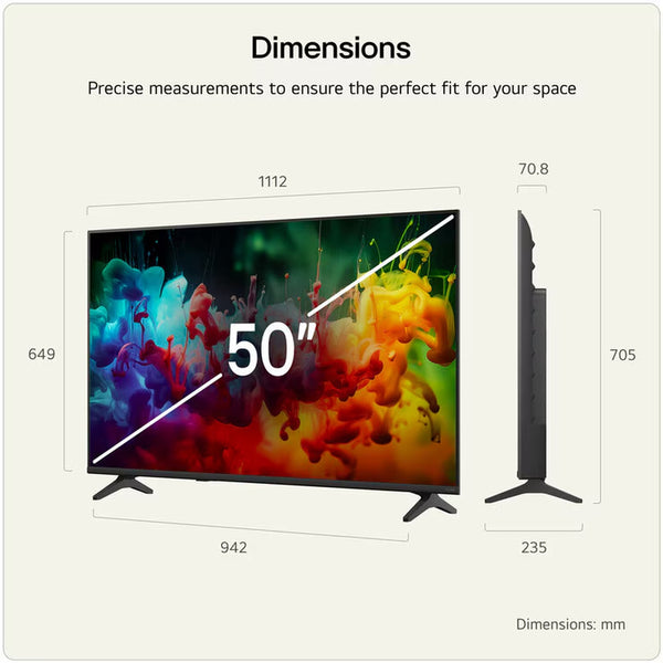 LG 50QNED70B6C 50 Inch QNED 4K Ultra HD Smart TV
