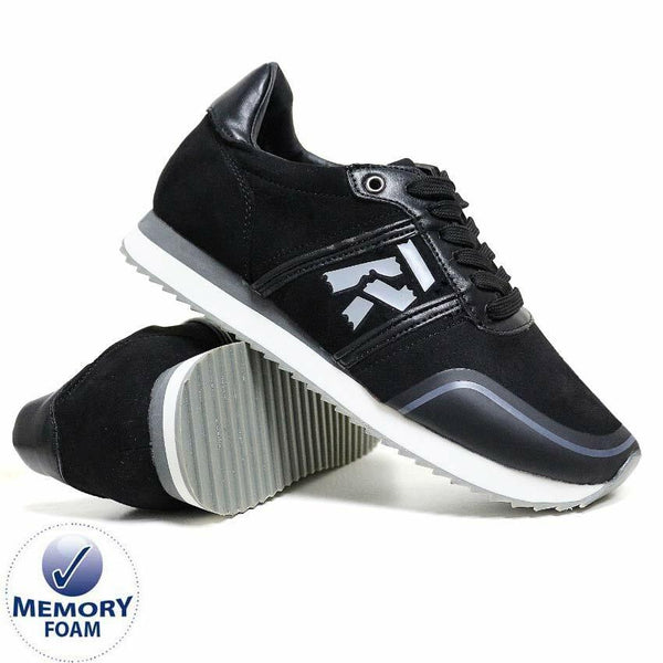 Mens Memory Foam Trainers New Casual Grip Sole Walking Driving Sports Gym Shoes