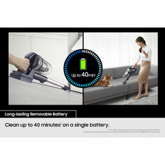 Samsung VS15A60AGR5/EU Jet 65 Pet Max Cordles Vacuum Cleaner in Teal/Silver