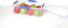 Sistema KLIP IT Food Storage Container | 7 L | Stackable & Airtight Fridge/Freezer Food Box with Lid | Bpa-Free Plastic | Blue Clips | 1 Count