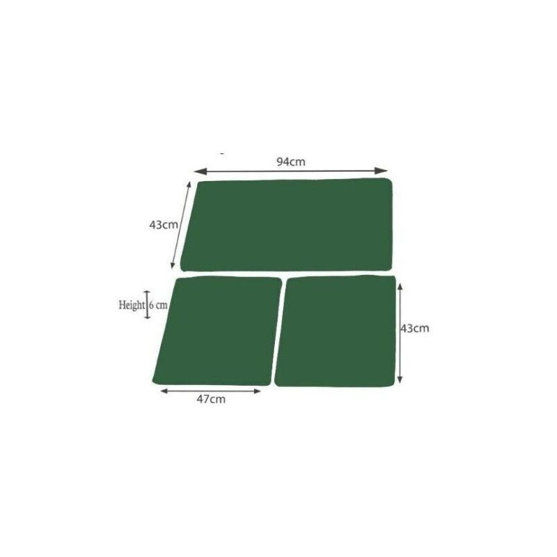 3pcs Rattan Chair Replacement Cushion Set Garden Sofa Seat Pad Set for Outdoor Patio Furniture Comfortable Durable And Easy Care