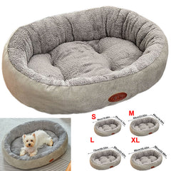 Pet Dog Bed Cat Beds Luxury Soft Washable Puppy Cushion Warm Pet Basket-S M L XL