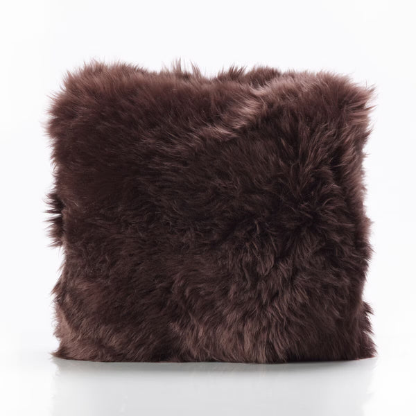 Bowron Double Sided Sheepskin Cushion, 35 X 35Cm in Brown