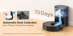 3-in-1 Robot Vacuum and Mop | 6000Pa Strong Suction, 3.0L Dust Bag, 70-Day Self-Emptying, 360° PSD Obstacle Avoidance, Multi-Floor Mapping, WiFi/Alexa/APP Control, L15MAX, Lubluelu Brand