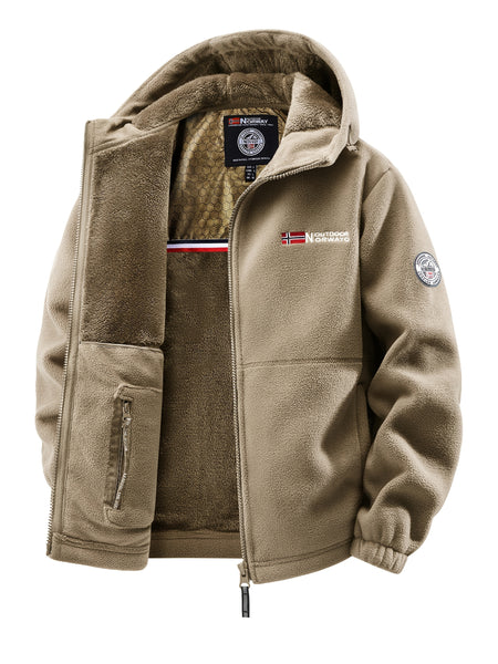 [Shu Le Shui OBM] New Easter Products Are Online! New Autumn And Winter Fleece-Lined And Thickened Jackets, Fashionable Fleece Fabric, Graphene Lining, Casual, Fashionable, Energetic And Versatile, Suitable for Work Scenarios, Work Jackets