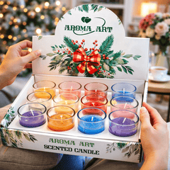Premium Aroma Candle (Pack of 12) – Relaxing Home Fragrance & Cozy Ambience Long Lasting