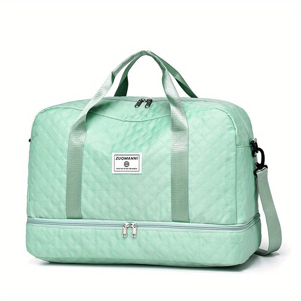 Multifunctional Large Capacity Handbag - Include An Attached Label Card, With Dry/Wet Separation Pockets - Suitable For Travel And Daily Use, Multifunctional Duffel Bag | Stylish Design | Large Handle Bag, Travel Bag, Gym Bag, Travel Bags For Women