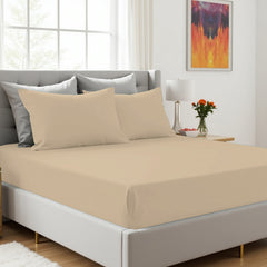 Surprise Colour Plain Dyed Fitted Sheet or Pillowcase | Each Order Delivered in a Random Colour | Single, Double, King Sizes & Pillowcases Sold Separately | Soft, Breathable, Durable Bedding | Easy Care Fabric | LOCAL WAREHOUSE | UK SELLER