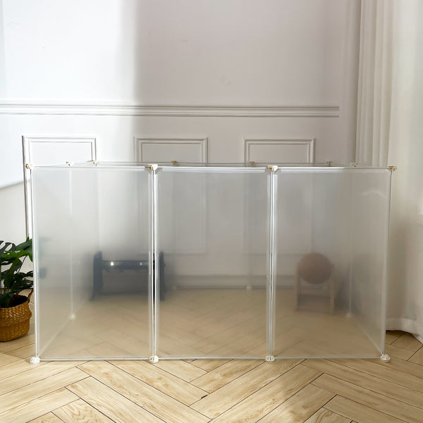 Kitten Playpen, Rabbit Playpen, Small Animal Playpen with Indoor, Foldable Plastic Fence for Guinea Pig, Cat, Puppy, Rabbits - 10 Panels, 105*70*45cm