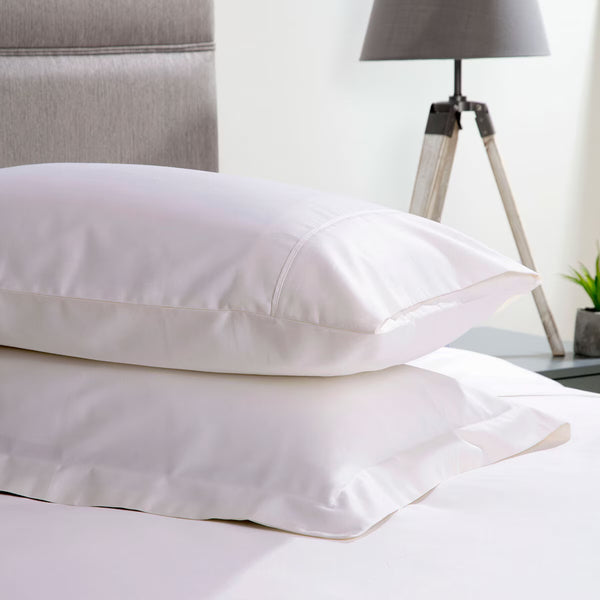 Belledorm 600 Thread Count Cotton Pillowcase 2 Pack 50 X 75 Cm, in 4 Colours