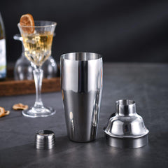 Cocktail Shaker,750Ml Martini Shaker,Food Grade Stainless Steel Martini Mixer Built-In Strainer,Drink Shaker by Luckygoobo,Bartender Kit Gifts.