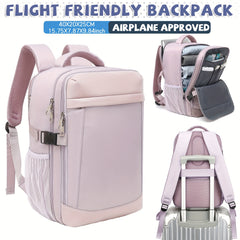 40X20X25Cm Cabin Backpack, Camping Backpack, Ryanair Carry-On Luggage, Travel Bag for Business, Accommodates 14' Laptop, Under- Cabin Bag, Complies with Airline Boarding Size Standards, Carry-On Bag for Air Travel, Rucksack