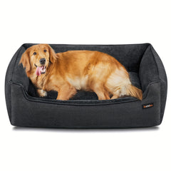 Pet Bed for Dogs, Sofa Style with Elevated Sides, Non-Skid Base, Washable And Removable Cover, Extra for large Size, Suitable for Big Dogs, Dimensions 110 X 75 X 27 Cm