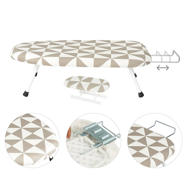 1pc Compact Folding Ironing Board with Pink Floral Pattern - Space-Saving, Easy Storage, Multi-Use Design for Home Use, Durable Plastic Material, Ironing Boards