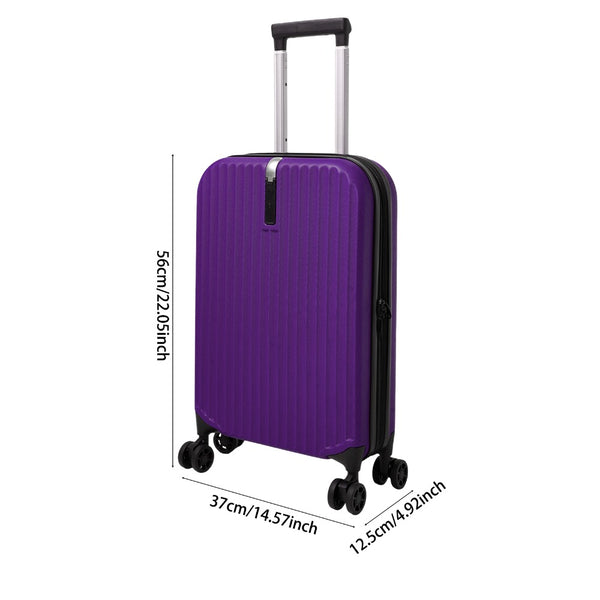Foldable 20 Inch Trolley Luggage, Compact Carry-On Travel Suitcase, Durable Collapsible Luggage with Adjustable Handle, Ideal for Holiday Vacations, Train Journeys and Easy Storage At Home, 1pc
