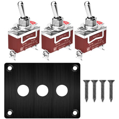 Gebildet Metal Toggle Switch 25A 12VDC/15A 24VDC/10A 250VAC/ 15A 125VAC SPST On/Off 2Pin 2 Position