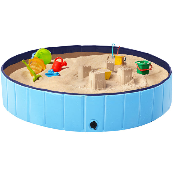 Costoffs Pet Pool Foldable Dog Swimming Pool, Pet Pool Portable Bathing Swimming Tub for Garden/Beach/Yard/Home, L/XL/XXL/XXXL, Blue/Grey/Black/Ocean Blue