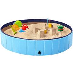 Costoffs Pet Pool Foldable Dog Swimming Pool, Pet Pool Portable Bathing Swimming Tub for Garden/Beach/Yard/Home, L/XL/XXL/XXXL, Blue/Grey/Black/Ocean Blue