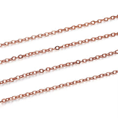5 M/Lot Gold/Bronze Plated Necklace Chain for Jewelry Making Findings DIY Necklace Chains Materials Handmade Supplies