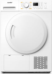COMFEE' Freestanding Heat Pump Tumble Dryer,8Kg Front Load,16 Programmes, Auto-Dry,Anti-Crease,Refresh,White,Cfg09Eh80/W-Uk