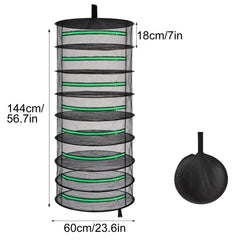 6/8 Layers Indoor/Outdoor Herb Drying Rack - Wall-Mounted, Made of Durable Oxford Fabric, Suitable for Drying Seeds, Vegetables, Fruits