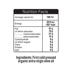 Terra Delyssa Organic Extra Virgin Olive Oil, 2 X 1L