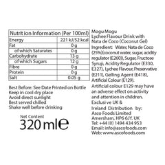Mogu Mogu Lychee Drink, 24 X 320Ml