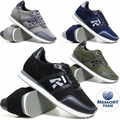 Mens Memory Foam Trainers New Casual Grip Sole Walking Driving Sports Gym Shoes