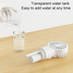 SJMR Handheld Mist Fan – Portable & Lightweight Rechargeable Mini Fan with Cooling Spray for Travel, Outdoor, Gym, Office & Summer Use