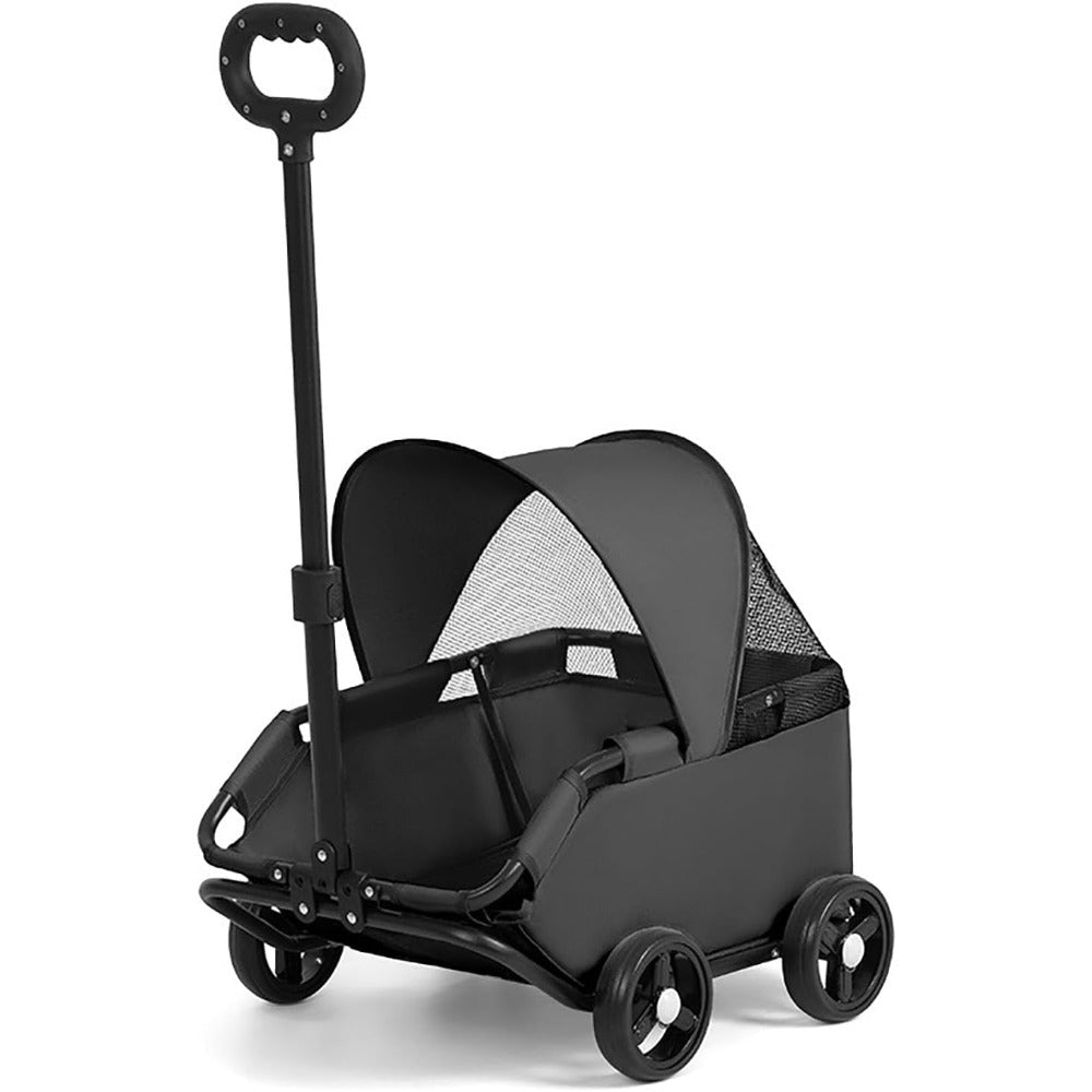Mini Dog Stroller – Foldable Pet Carrier Cart with 360° Rotatable Handle, Extendable Pull Handle & Storage Bag Lightweight Travel Buggy for Small Dogs & Cats