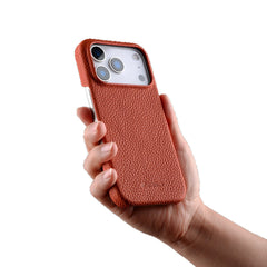 Phone Case - High-Quality Leather Case Designed for The for Iphone 17 Pro Max Featuring Magnetic Support, Also Compatible with The for Iphone 16 Pro, Providing a Sturdy Cover