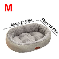 Pet Dog Bed Cat Beds Luxury Soft Washable Puppy Cushion Warm Pet Basket-S M L XL