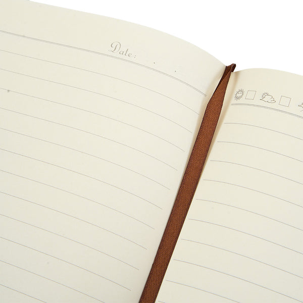A4 Notebook with Magnetic Snap Closure, 400 Page Thick Lined Notepad in Soft Leather, Durable Business & Office Diary for Work Meetings, Professional Record Book