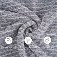 4pcs Extra Large Bath Towel Set with Star Stripes, Full Body Wrap Towel, Face Towel, and Hair Towel - 1pc Extra Soft Coral Fleece Bath Towel (200x105cm) + 3pcs Square Towels (30x30cm), Quick-Dry, Lint-Free, Durable - Ideal for Home, Beach, Outdoor Use - P
