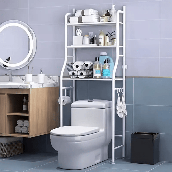 3 Tier Over Toilet Storage Rack Bathroom Laundry Washing Machine Shelf Organizer