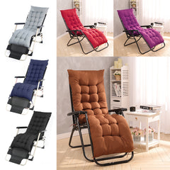 1pc Breathable Ventilated Sun Bed Recliner Bench Cushion with Waist Support, Thick Garden Seat Pad 162*52*10cm, Multi-Color Options, Long Bench, Seat Cushion, Contemporary Style