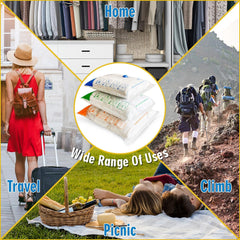 Storage Master Space Saver Bags for Travel and Home Reusable Vacuum Storage Bags save 80% More Storage Space Work with Vacuum Cleaner (9 Combo, No Pump Included)