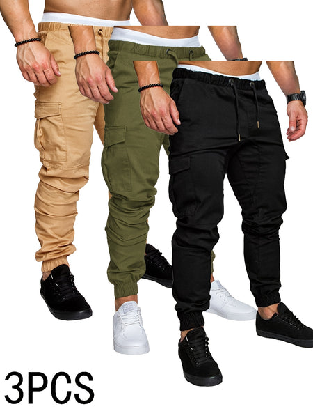 -Border Trade Men'S Outdoor Casual Cargo Pants (Multi-Color 3-Strip Set) More Cost-Effective
