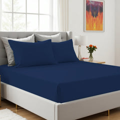 Surprise Colour Plain Dyed Fitted Sheet or Pillowcase | Each Order Delivered in a Random Colour | Single, Double, King Sizes & Pillowcases Sold Separately | Soft, Breathable, Durable Bedding | Easy Care Fabric | LOCAL WAREHOUSE | UK SELLER
