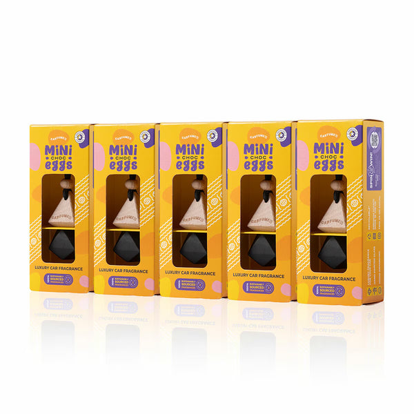 Carfume Mini Choc Egg Car Air Freshener Bundle 5 Pack