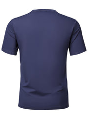 5pcs Men'S Short Sleeve T-Shirts Summer New Arrival Light Board Multi-Color Round Neck Clothing Pullover Casual Sports Apparel Men'S Tops