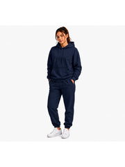 Women'S Outfit Two-Piece Set Featuring a Hooded Long-Sleeve Sweatshirt And Long Pants Solid Colour Knit Fabric Tracksuit, Regular Fit, Perfect Gift for Women, Daily & Outdoor Wear Large Pockets Matching For All Seasons S-XL