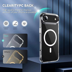 IPhone 17 Meg-Safe Phone Case Anti-Scratch Slim Phone Case Cover- Clear
