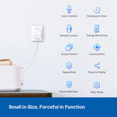 Tp-Link Tapo P110 Mini Smart Wi-Fi Socket with Energy Monitoring - 4 Pack