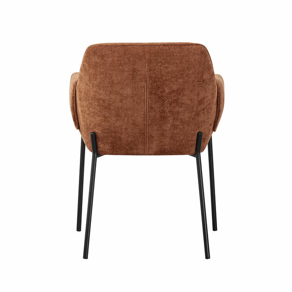 Manila Orange Fabric Dining Chair, 2 Pack