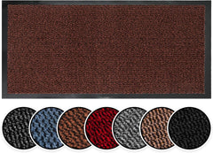 BLADO Washable Door Mats Indoor & Outdoor - Non-Slippery Heavy Duty - Stylish & Large Rubber - Perfect Dust Grabbing Doormats (Anthracite, 40Cm X 60Cm)