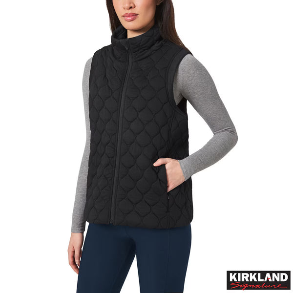 Kirkland Signature Women'S Quilted Vest in Cream